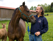 Werner Filler mit einem Pferd